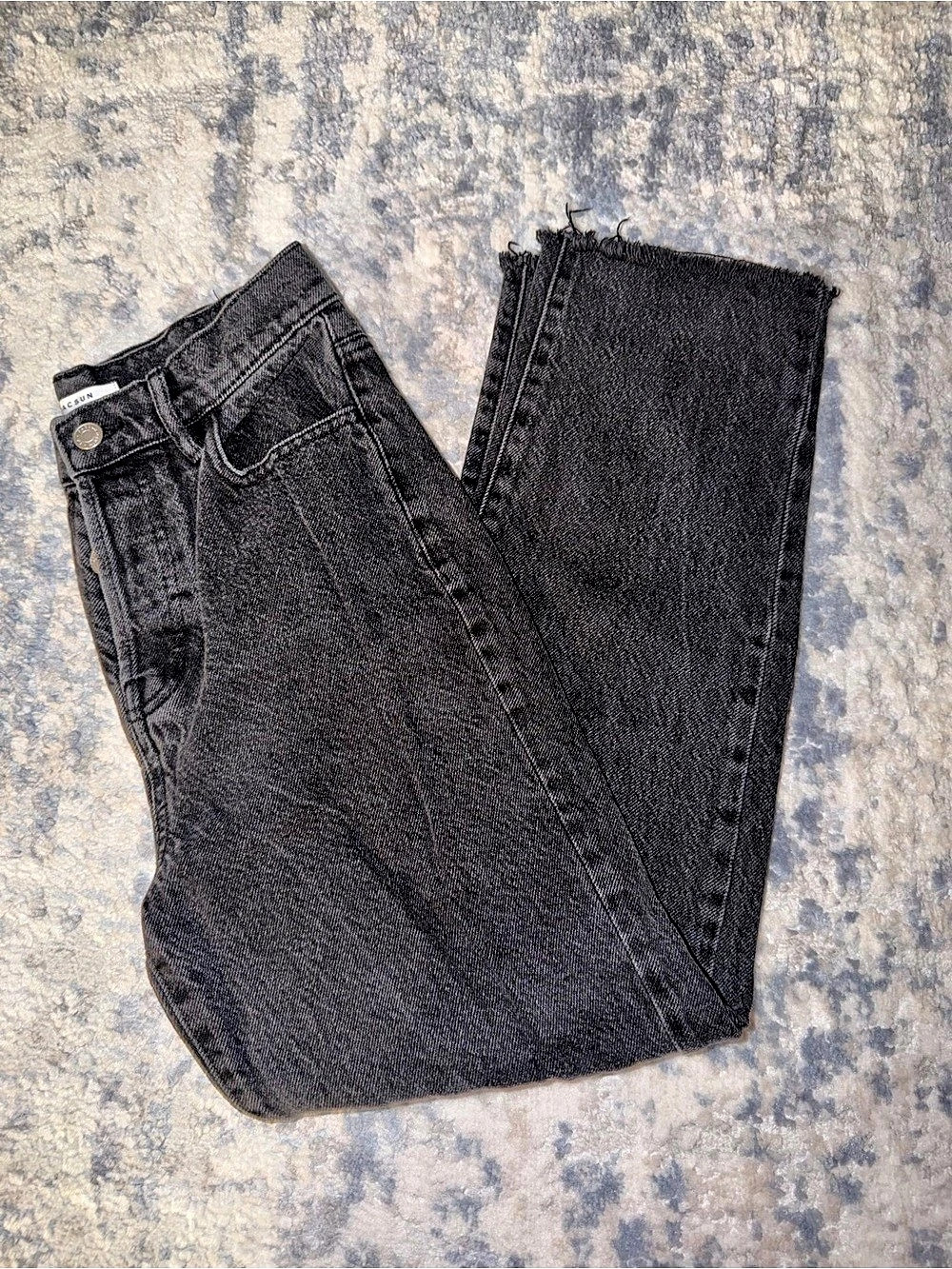 Pacsun Black High Rise Straight Leg Jeans
